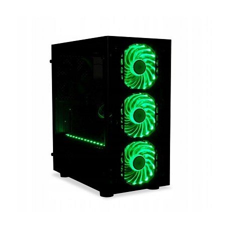 komputer i7 8700k GTX 1060 6GB z zielonym podświetleniem